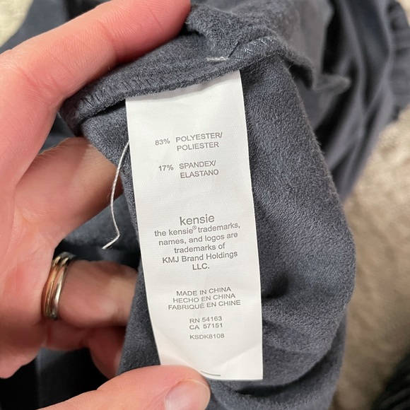 ❌SOLD❌kensie Gray Suede Long Sleeve Dress with Cutouts - Picture 5 of 5